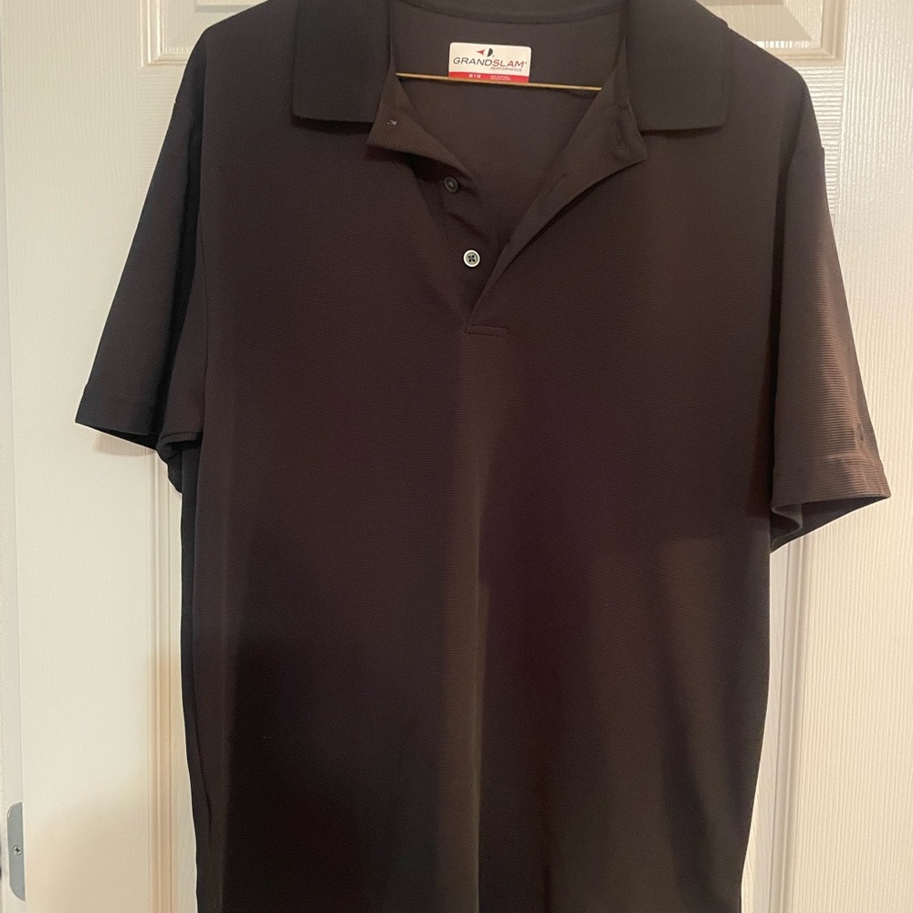 Grand Slam Black Polo Shirt Classic Fit